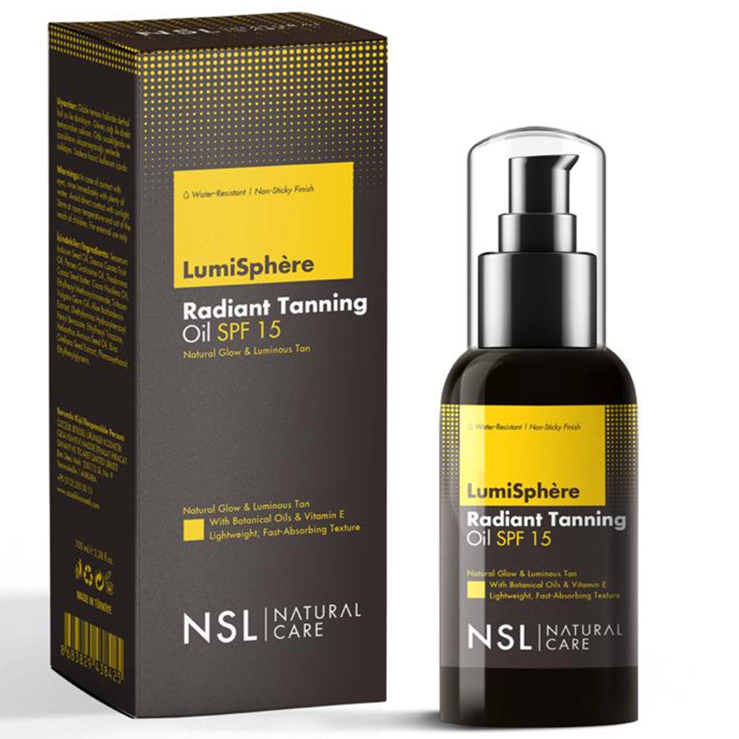 NSL LumiSphère™ SPF 15 Bronzlaştırıcı Bakım Yağı