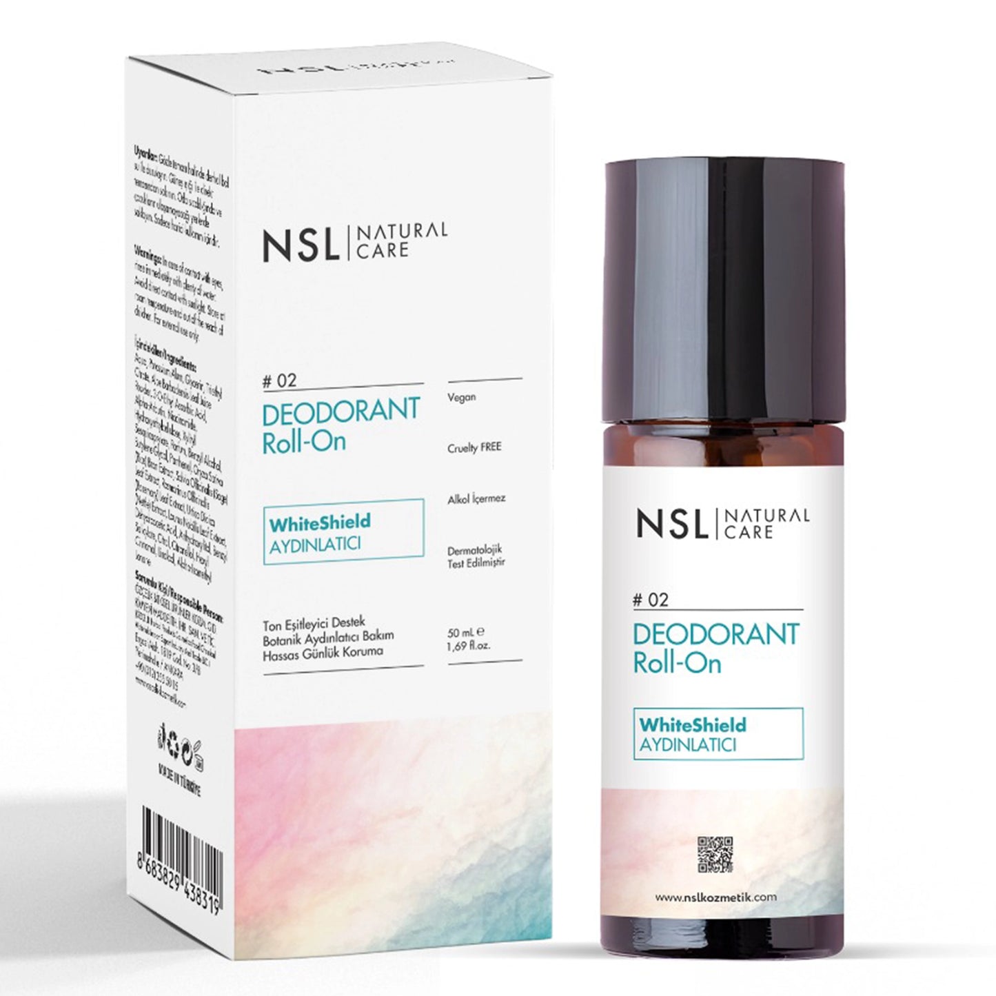 NSL WhiteShield Aydınlatıcı Roll-On Deodorant